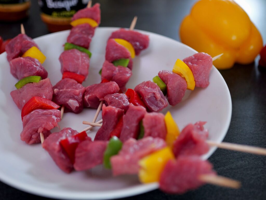 brochette boeuf poivron