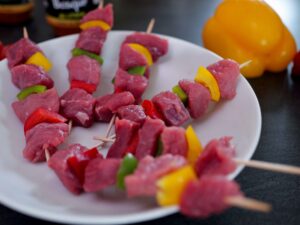 brochette boeuf poivron