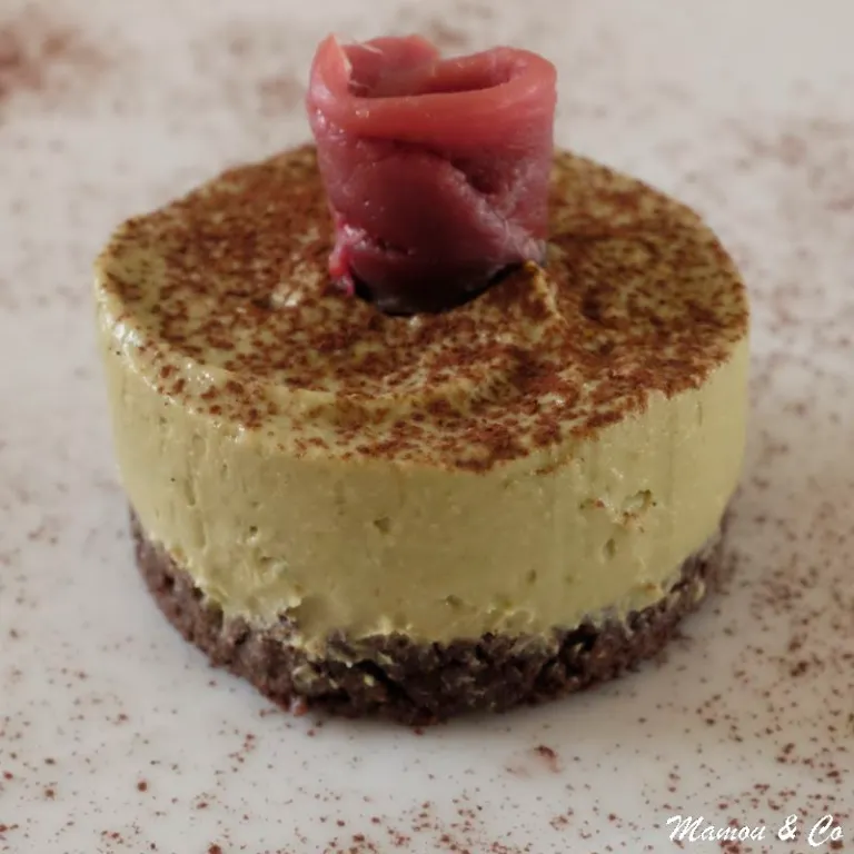 cheesecake avocat cacao et magret de canard