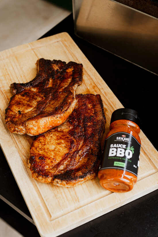Côte de porc sauce BBQ