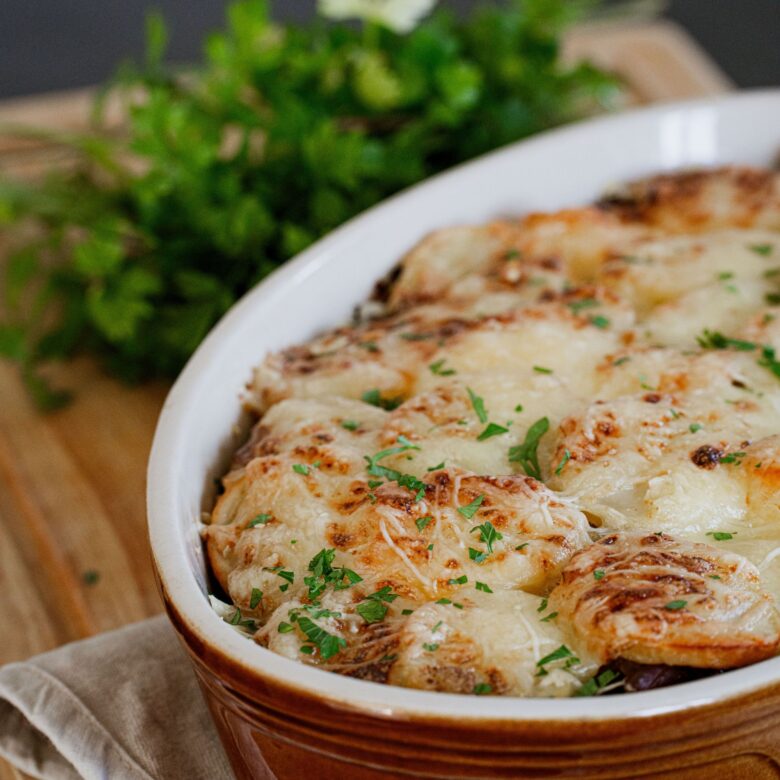 tartiflette au confit de canard